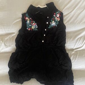 Alice in wonderland romper from hot topic size XL (juniors)